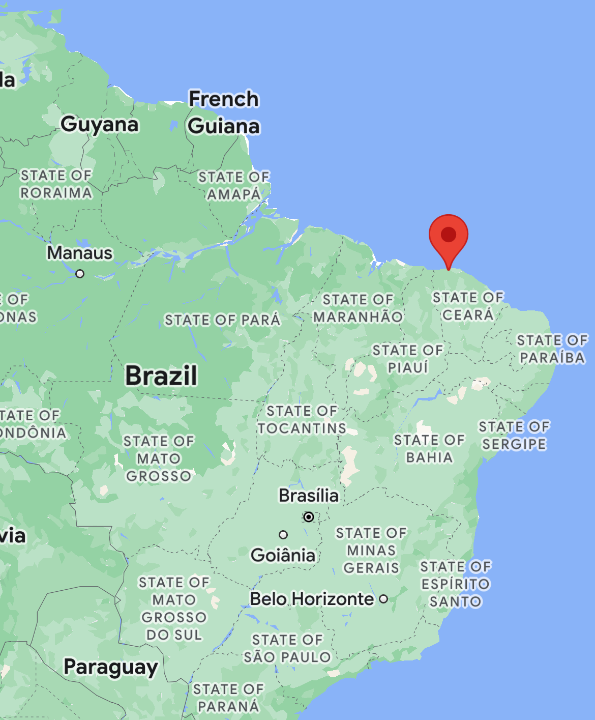 Where is Jericoacoara Beach in Brazil