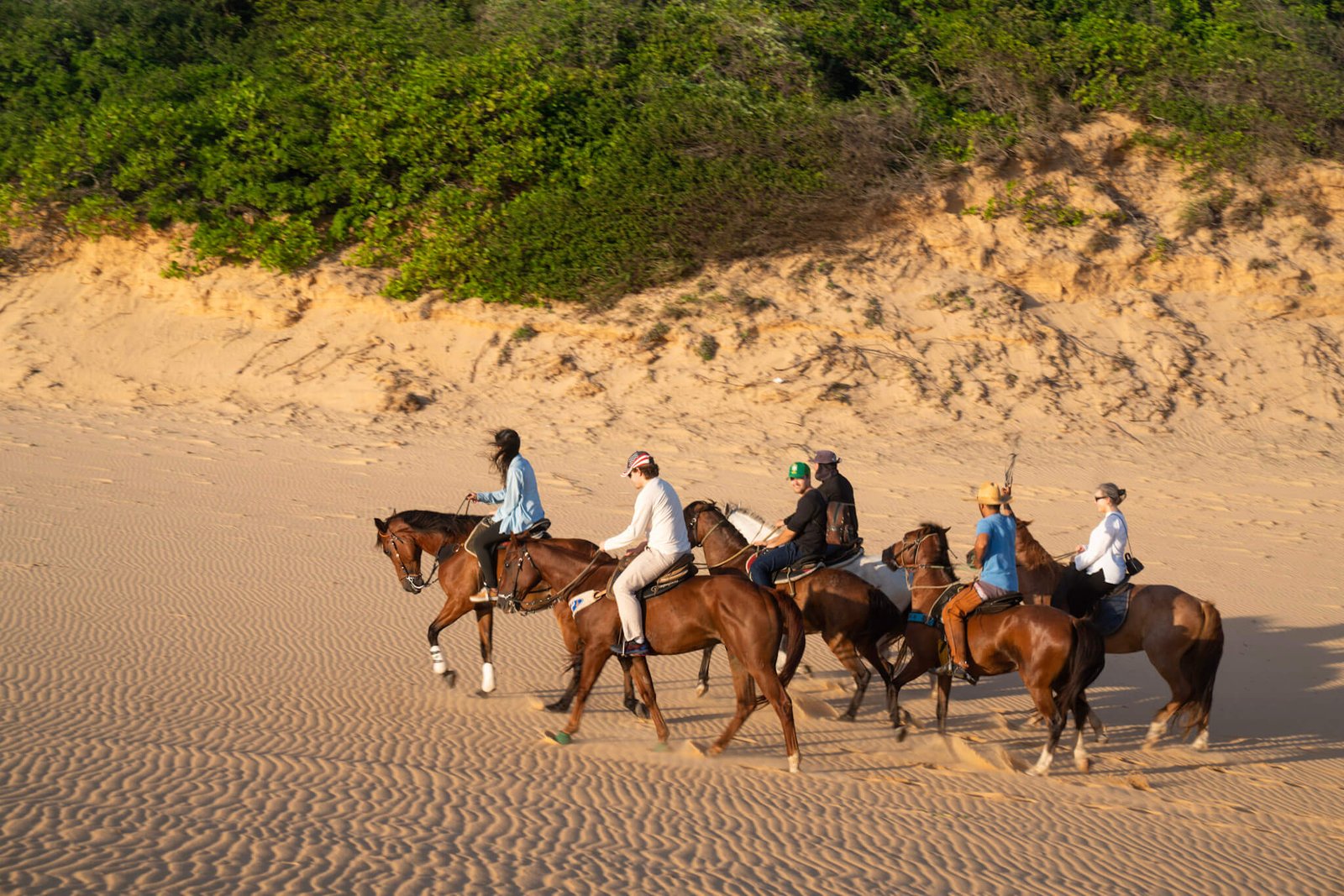 horseback riding in Pipa, Brazil