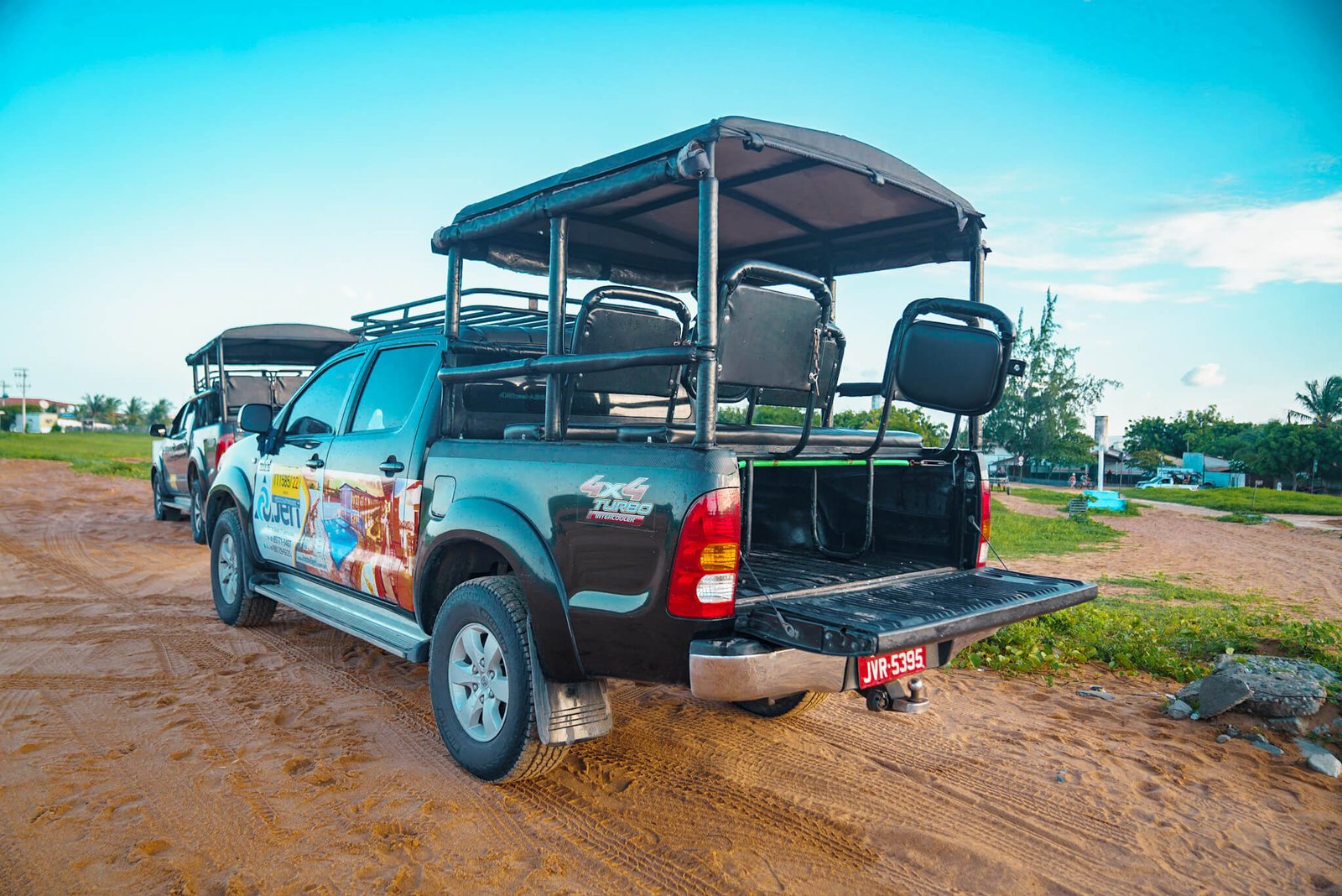 safari truck to Jericoacoara beach Brazil