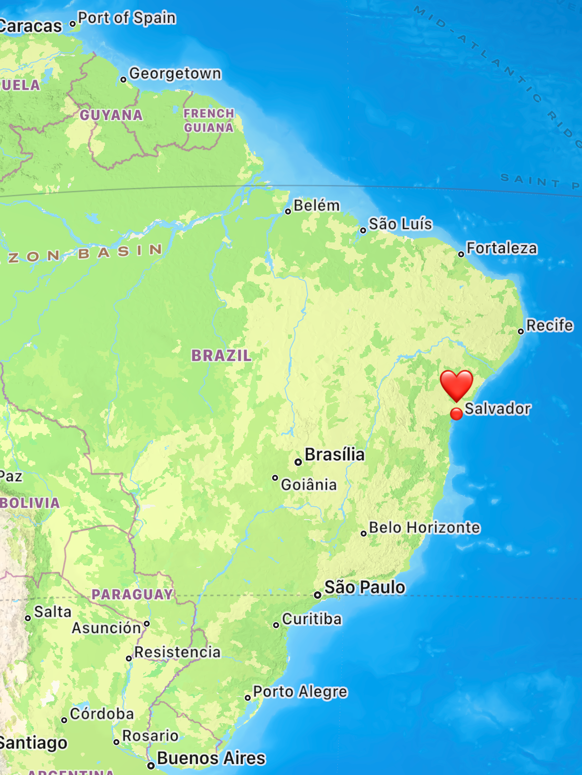 where is Salvador in Brazil