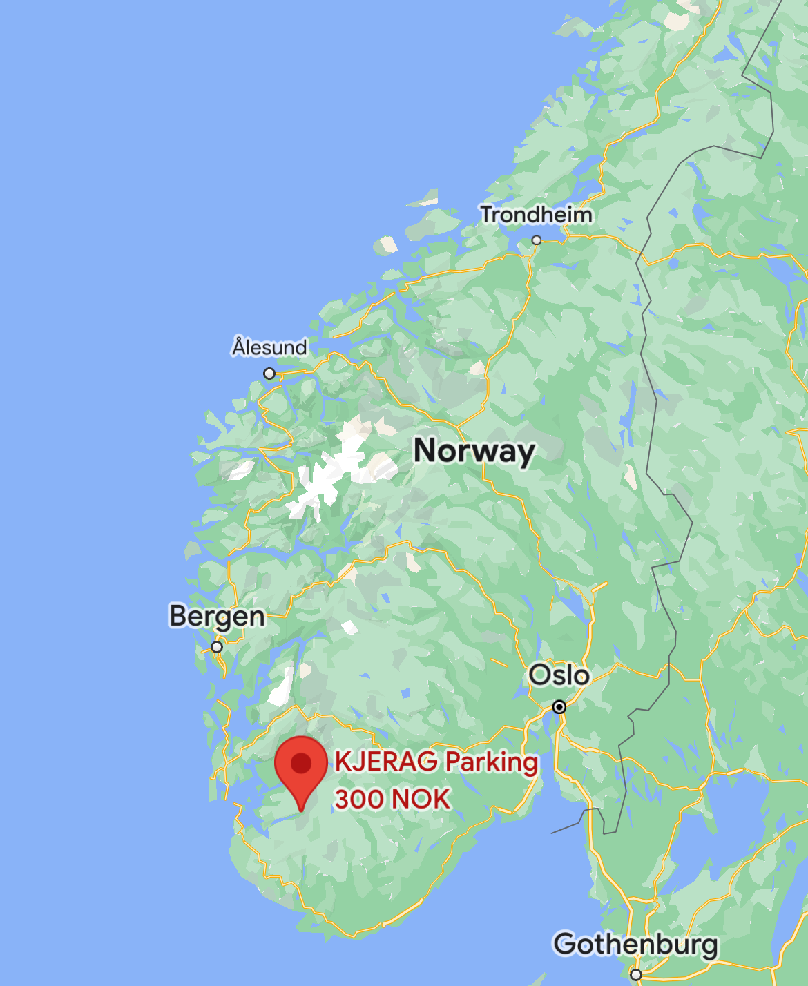 Where is Kjeragbolten in Norway?
