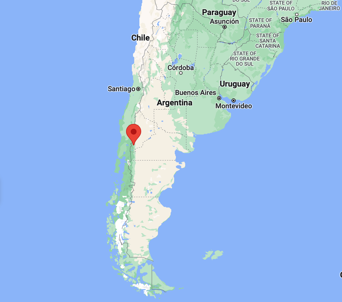 Where is San Martin de los Andes in Argentina