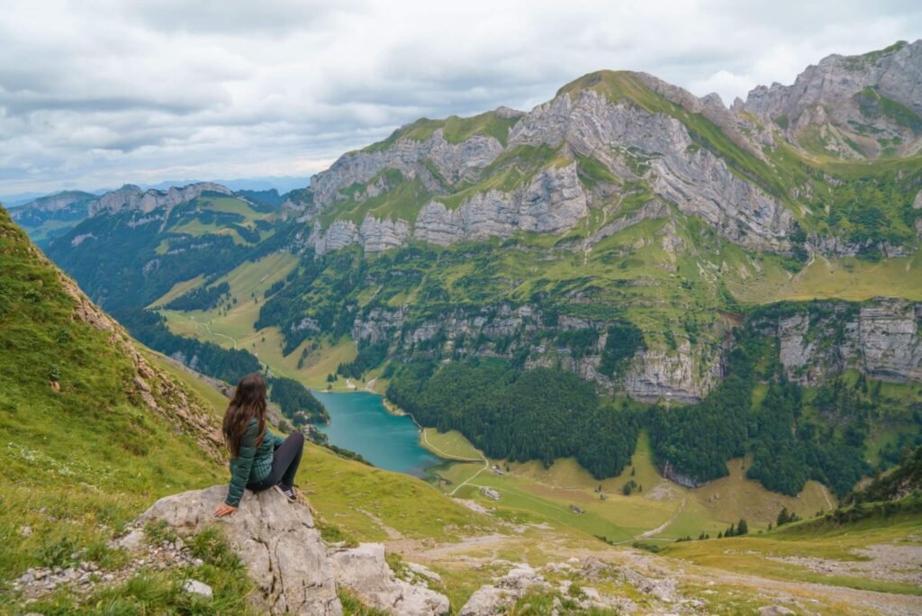 hiking from Schafler Ridge to Seealpsee