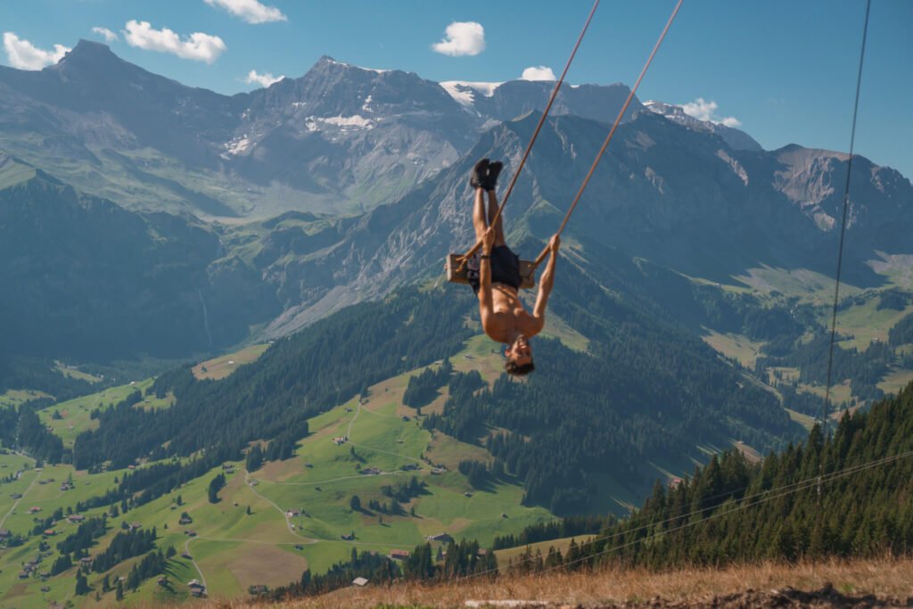 The giant swing in Switzerland