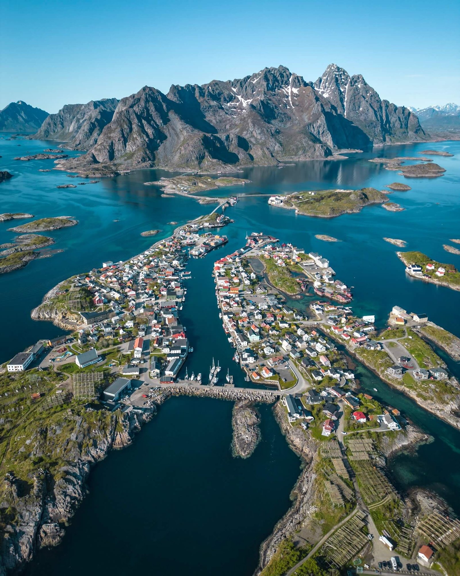 Hennisvaer, Lofoten Islands in Norway