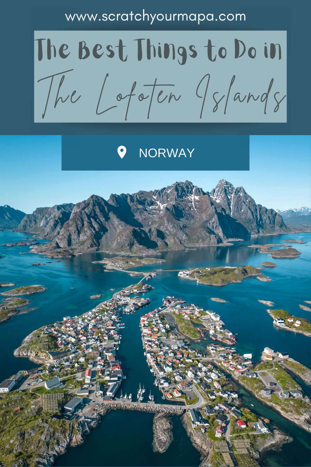 Lofoten Islands in Norway pin