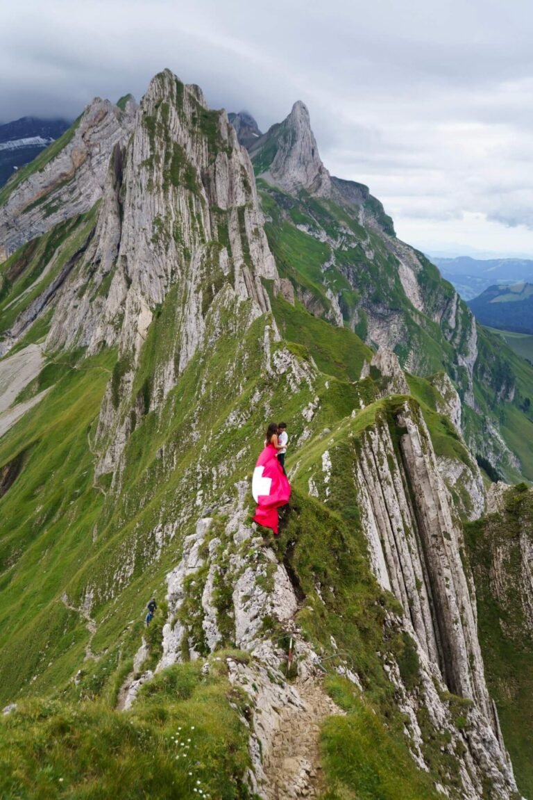 walking along Schafler Ridge