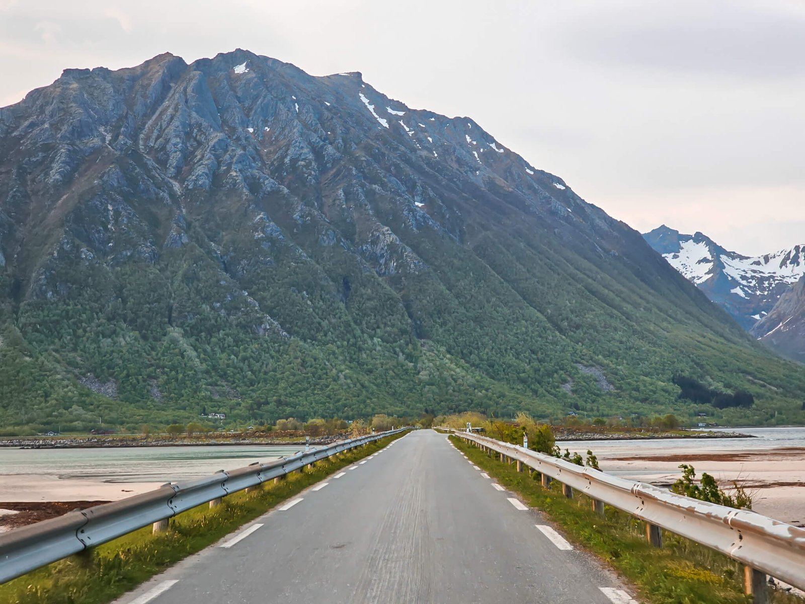 driving to the Lofoten Islands in Norway
