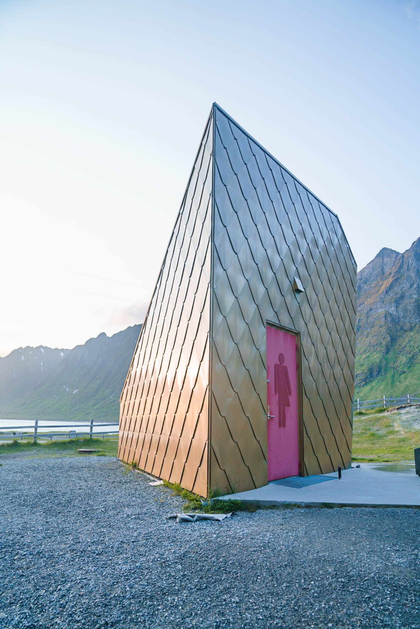 golden toilet in Norway