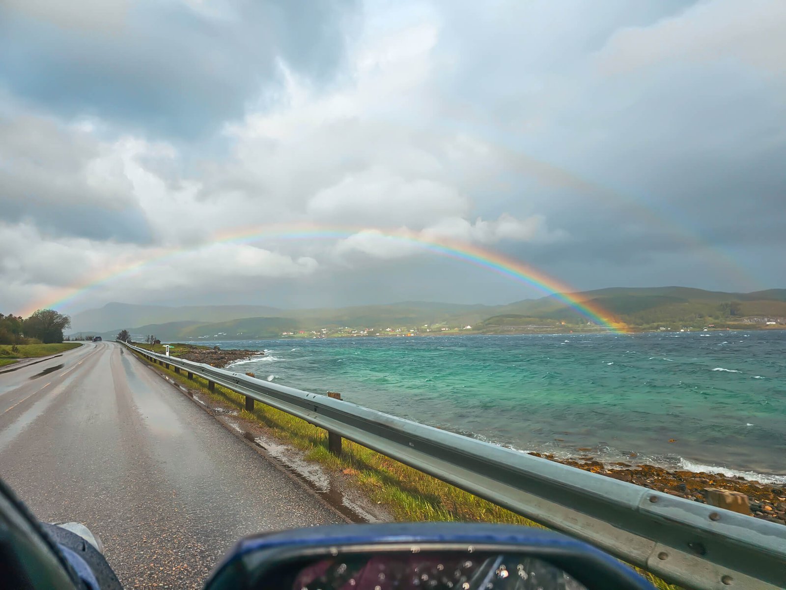 Driving around the Lofoten Islands in Norway