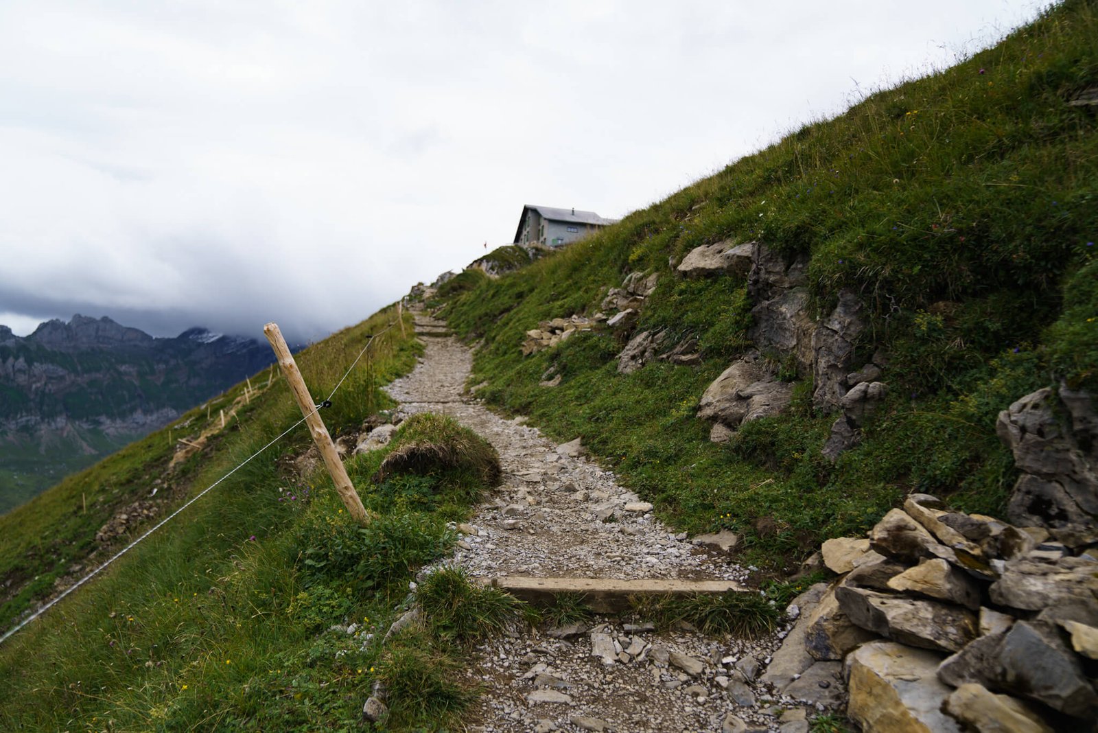 hiking Schafler Ridge in Switzerland