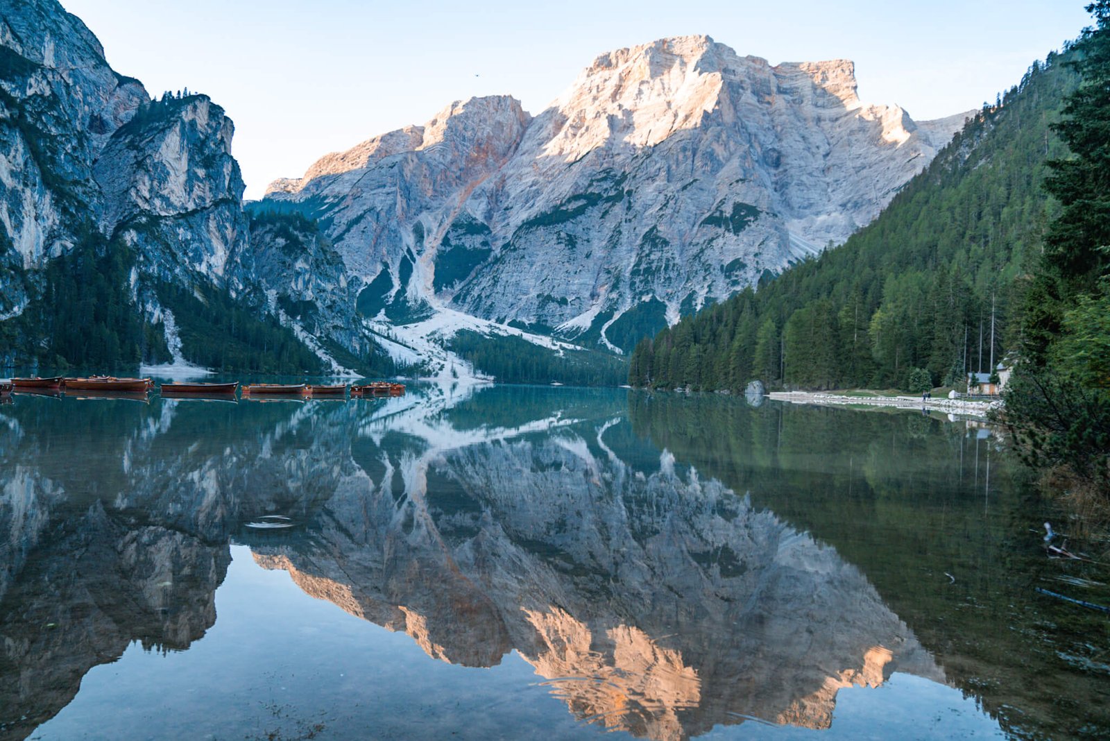 Lago di Braies in the Dolomites