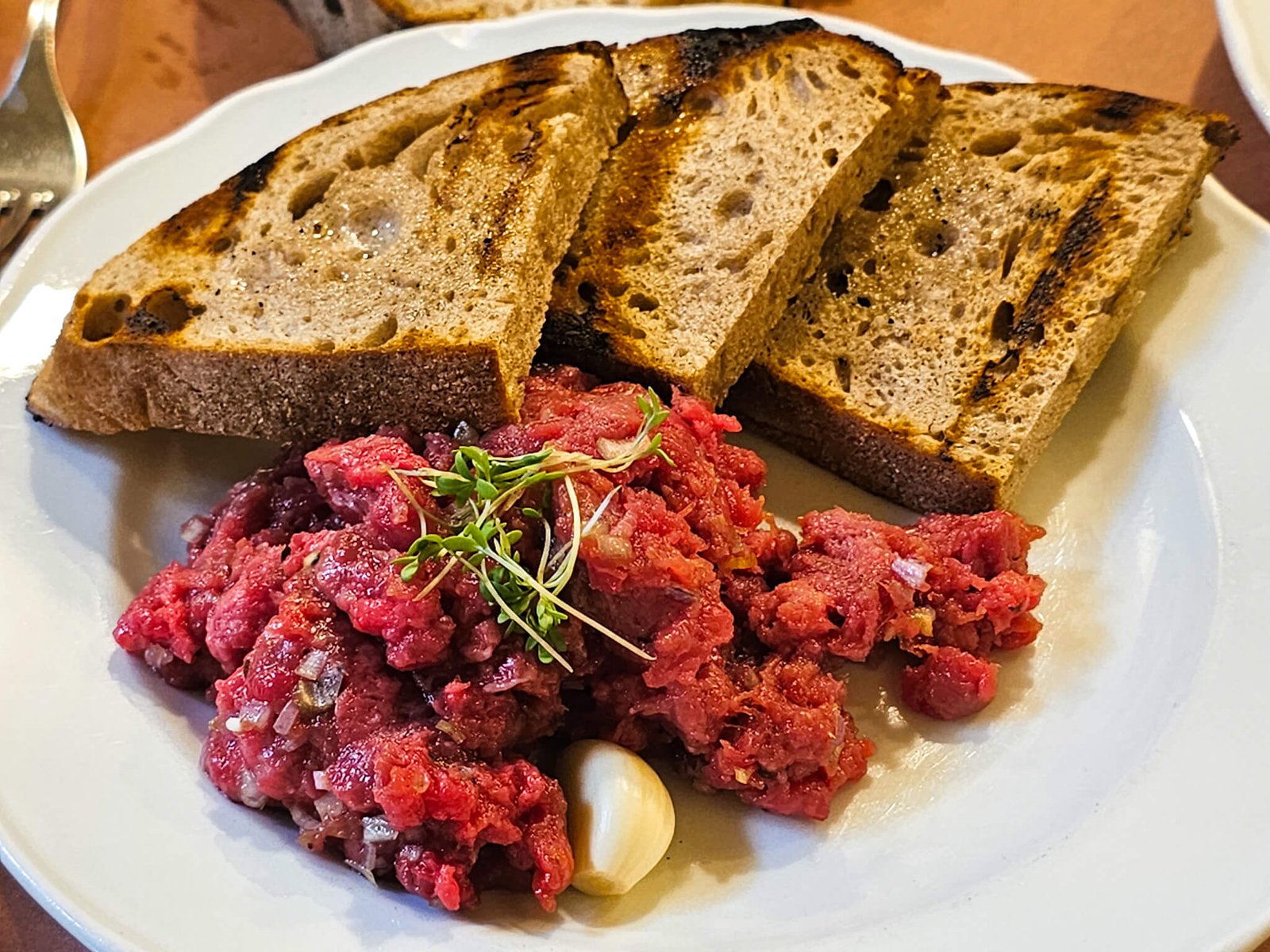beef tartar in Prague