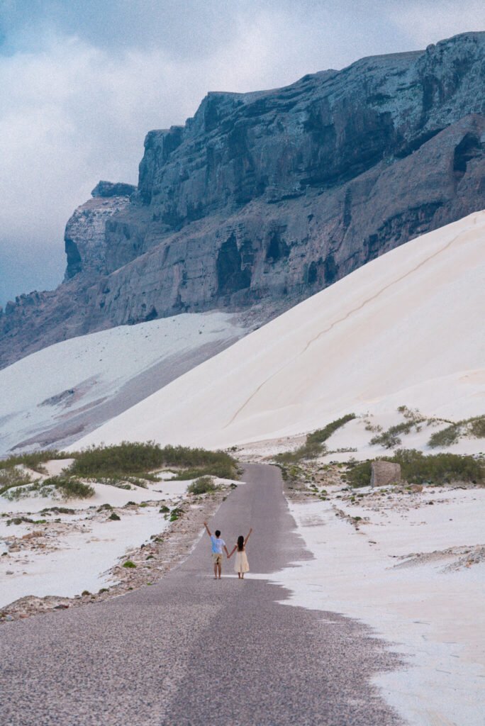 dunes of Arher Beach on the Socotra island tour