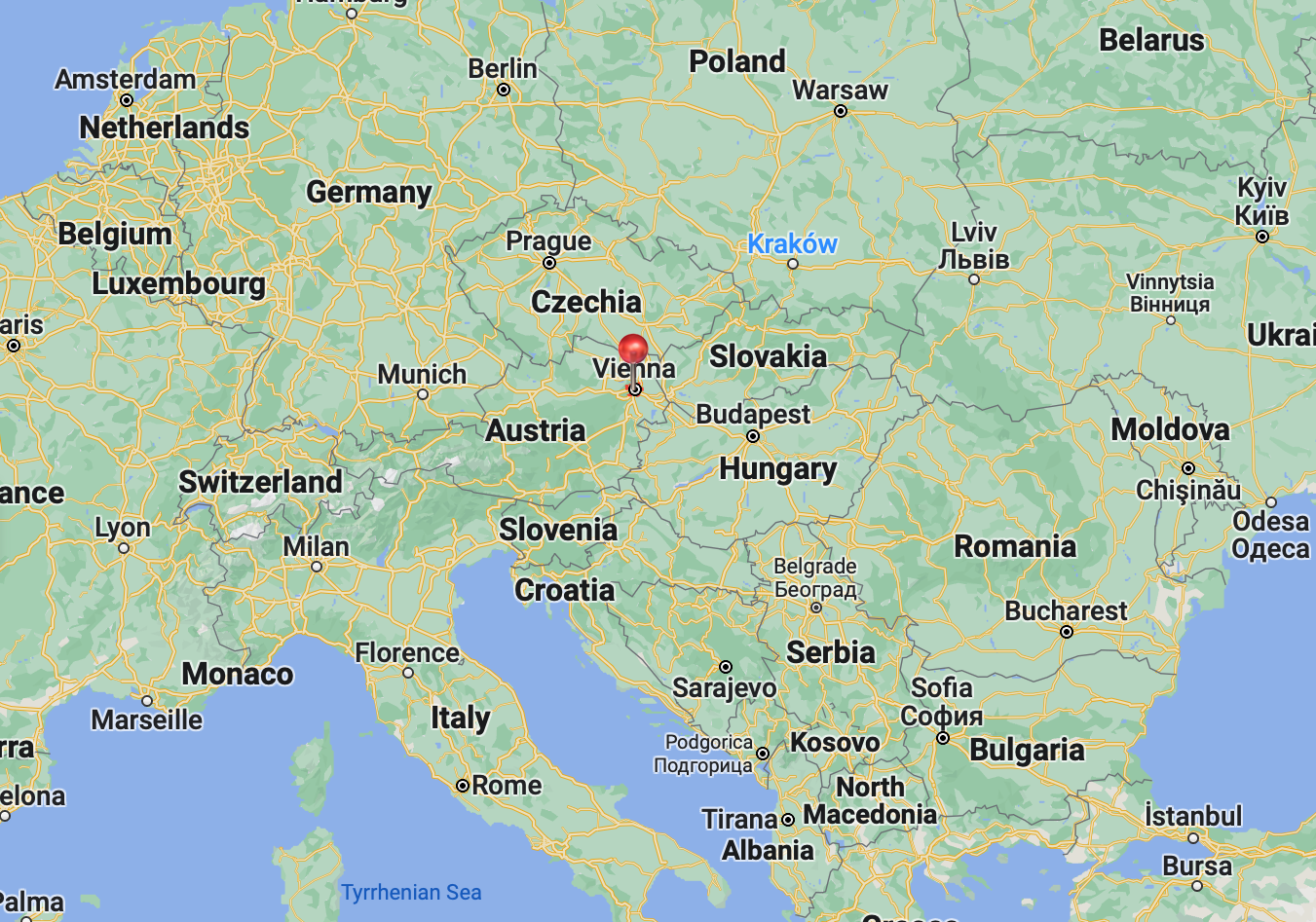 where is Vienna in Austria