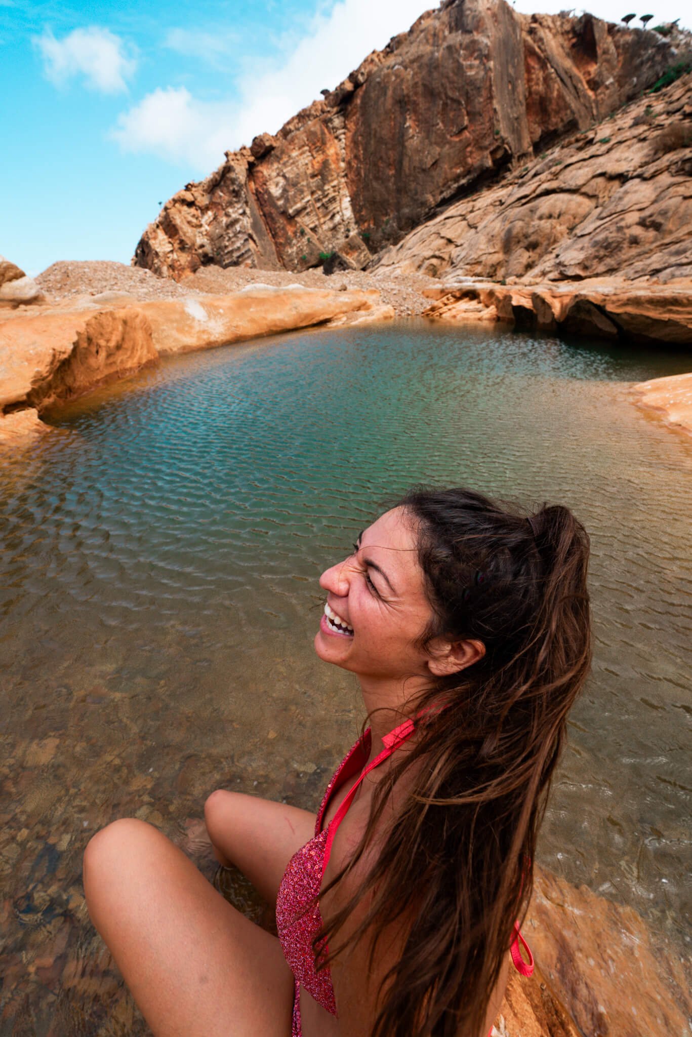 Natural pool in Socotra, Socotra island tour