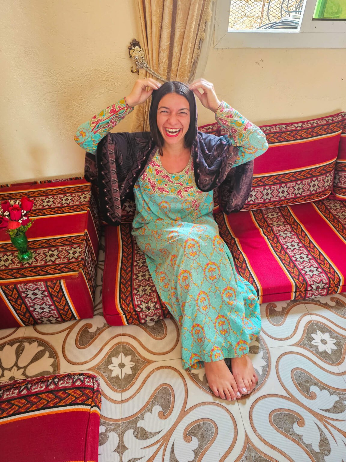 dressed up in Socotra local clothes