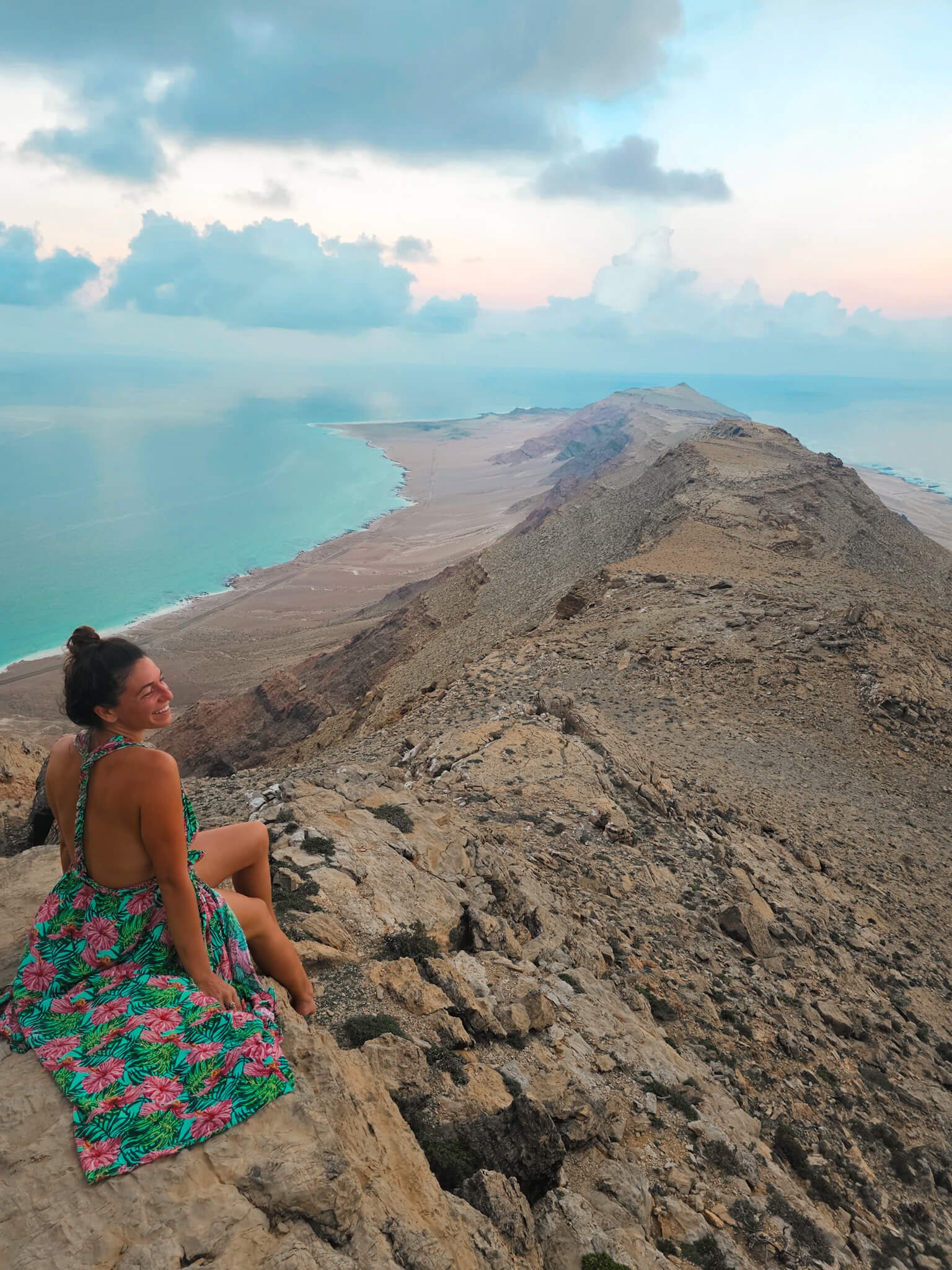 sunset hike on the Socotra Island Tour