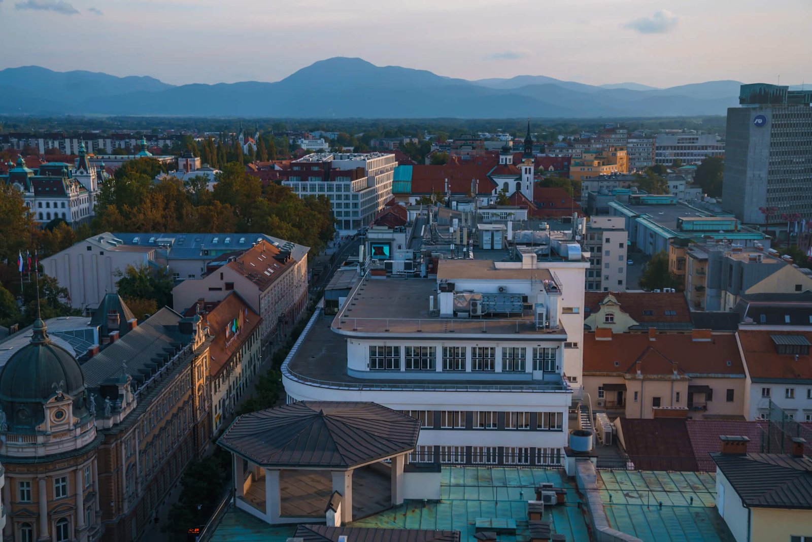 rooftop in Ljubljana, is Ljubljana worth visiting