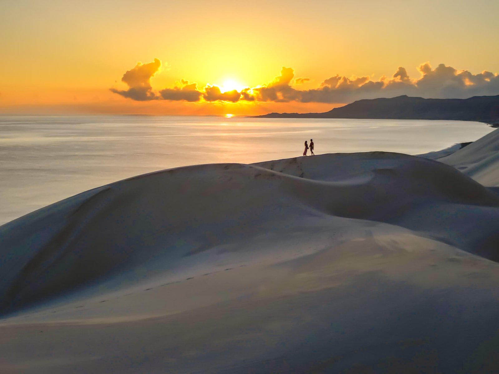 sunrise on the dunes in Socotra