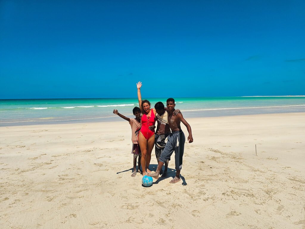 football on the beach in Sooctra