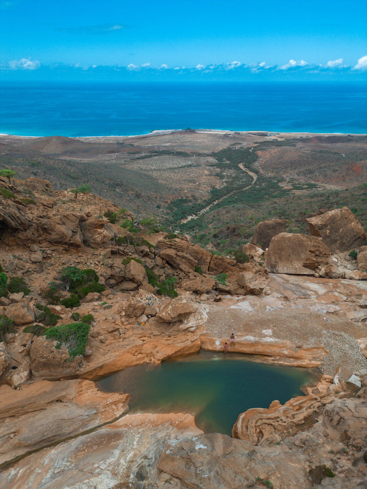 Natural pool in Socotra, Socotra island tour