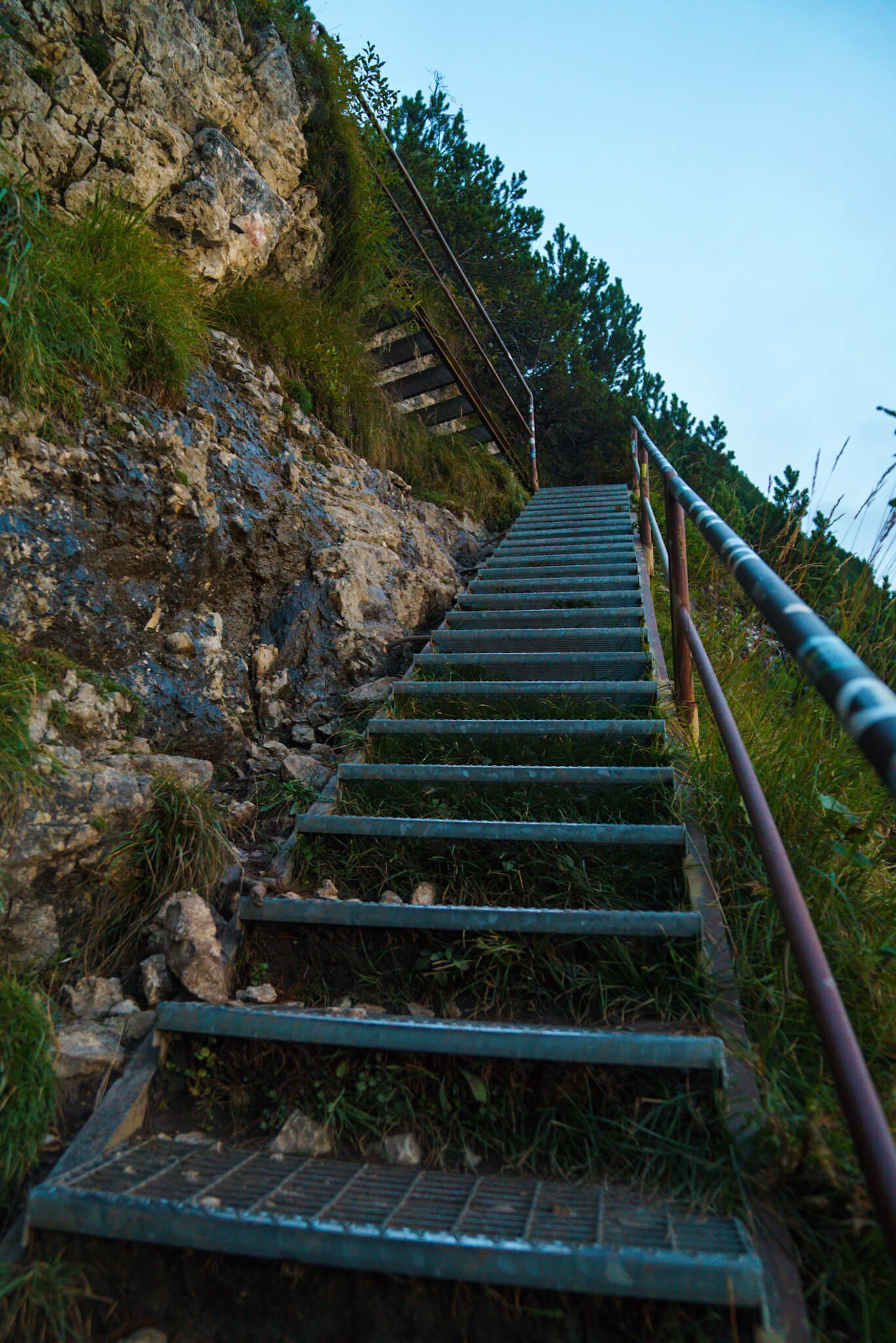 stairs along the hike to Lago di Sorapis