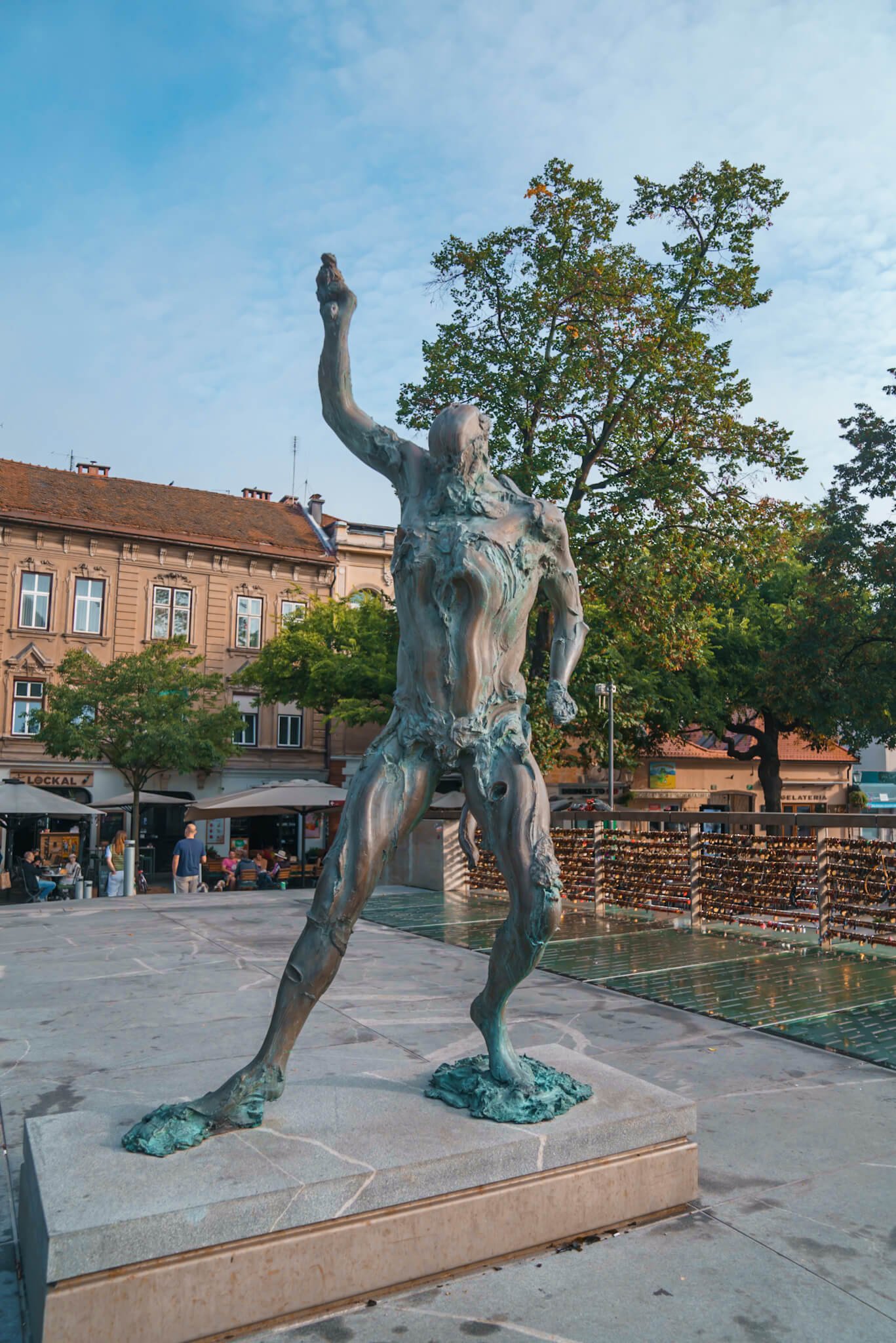 statue in Ljubljana