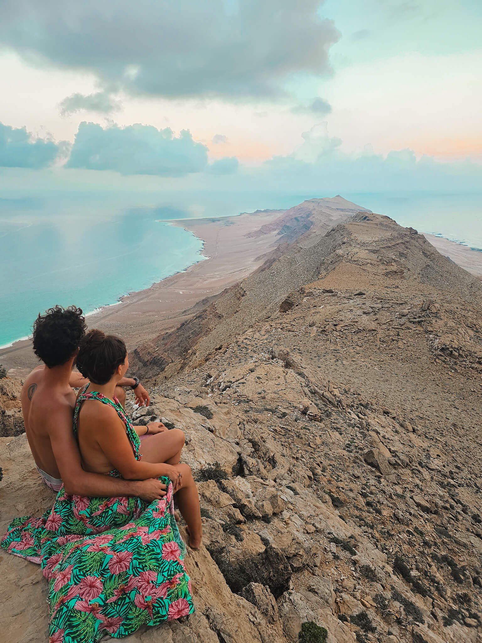 sunset hike on the Socotra Island Tour