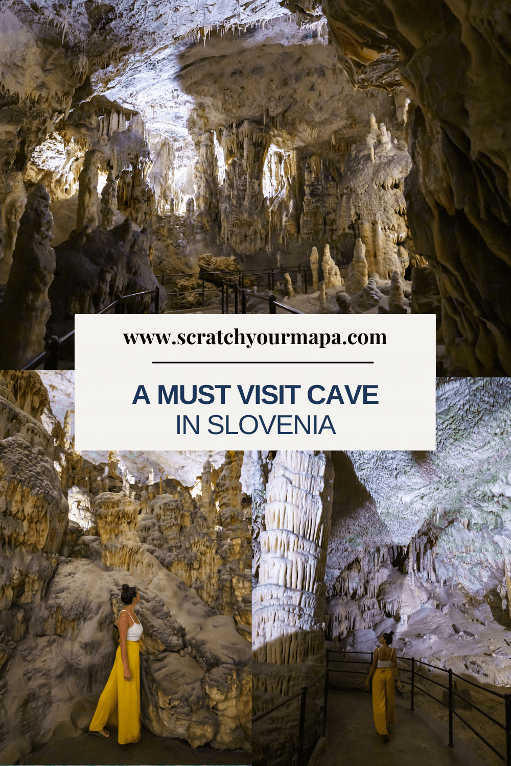 Postojna cave in Slovenia pin