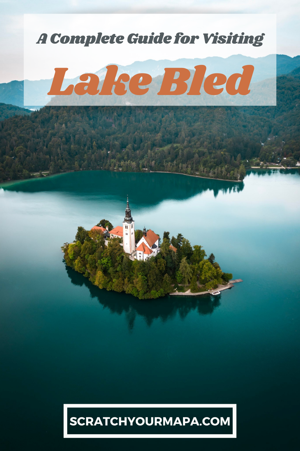 Lake Bled in Slovenia pin 