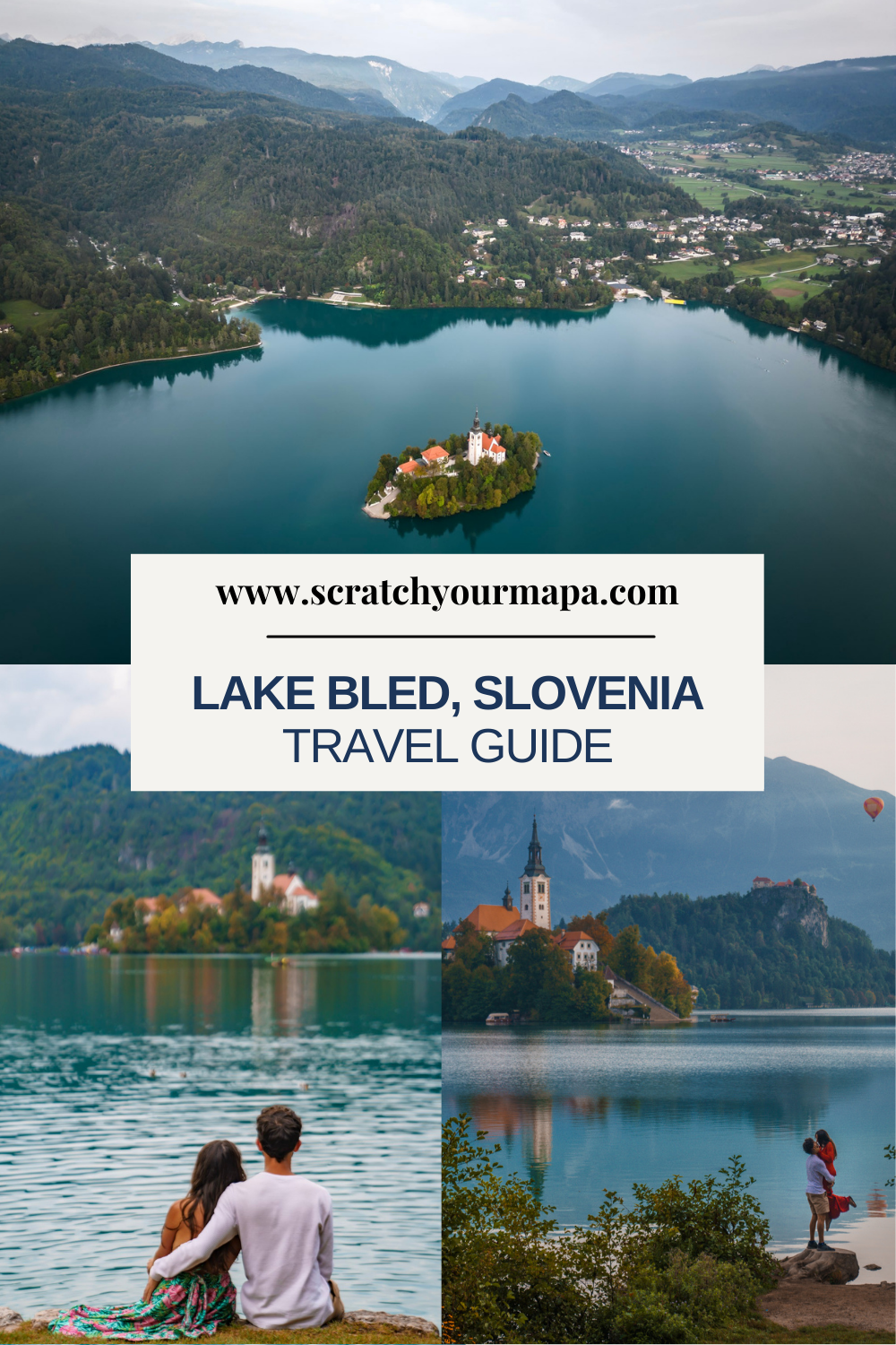 Lake Bled in Slovenia pin 