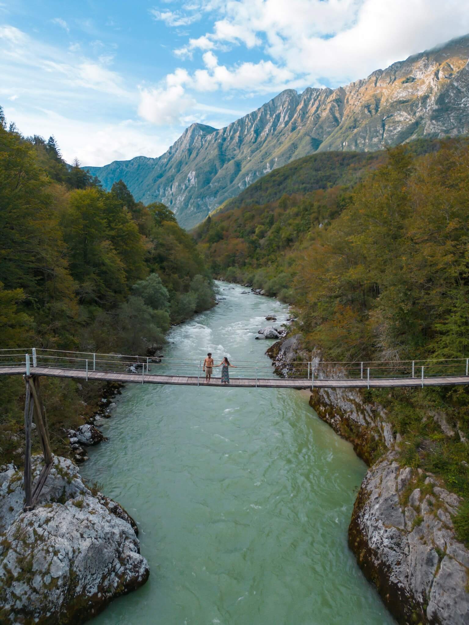 Napolean's bridge, suspension bridge in Slovenia