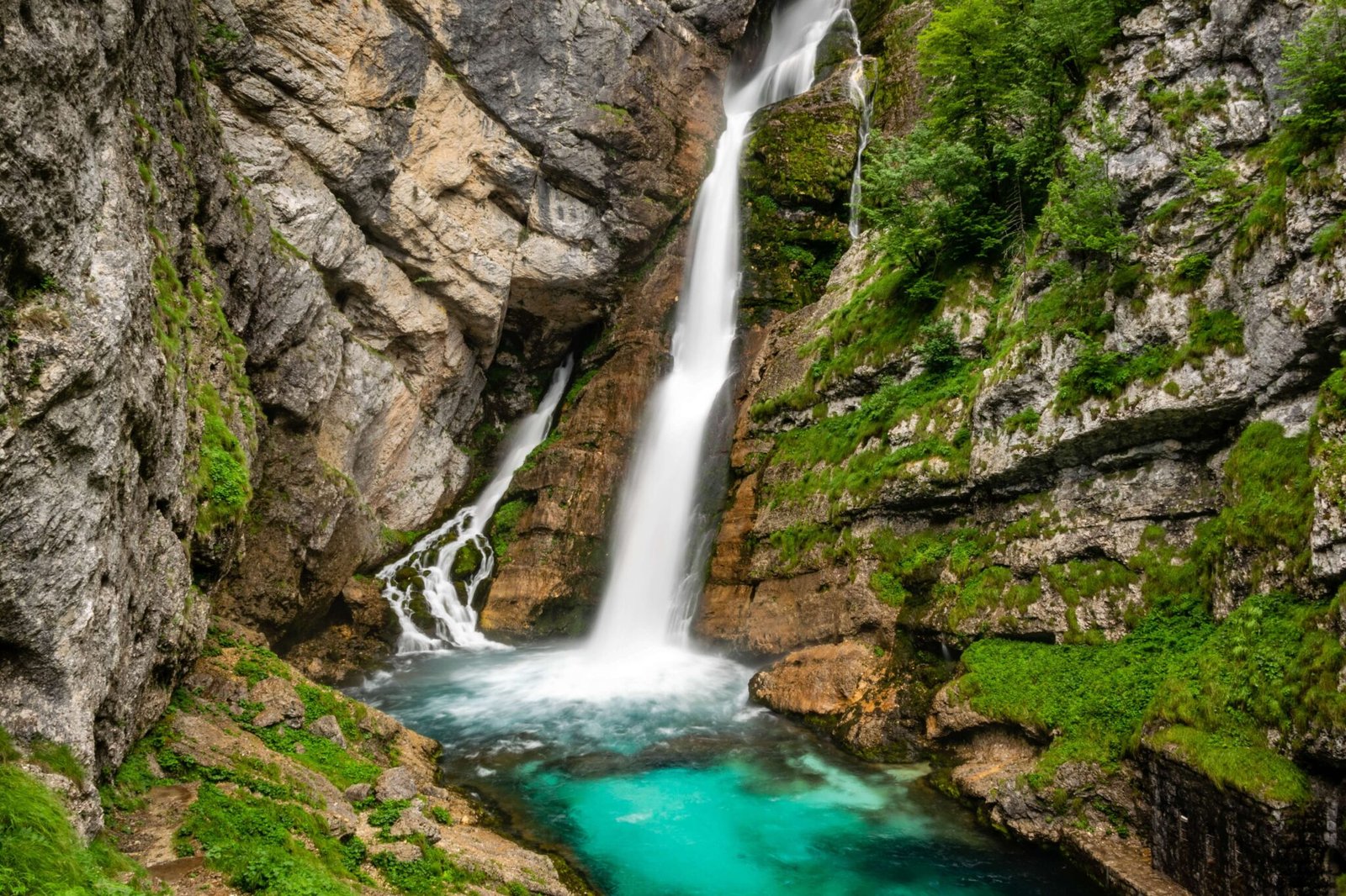 Savica waterfall, best places to visit in Slovenia