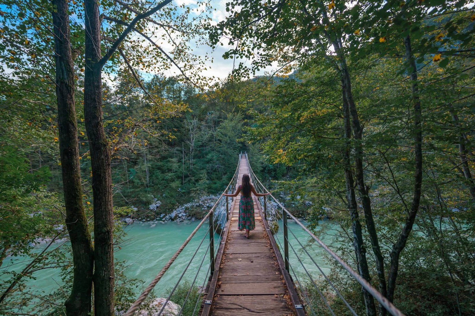 Napolean's bridge, suspension bridge in Slovenia