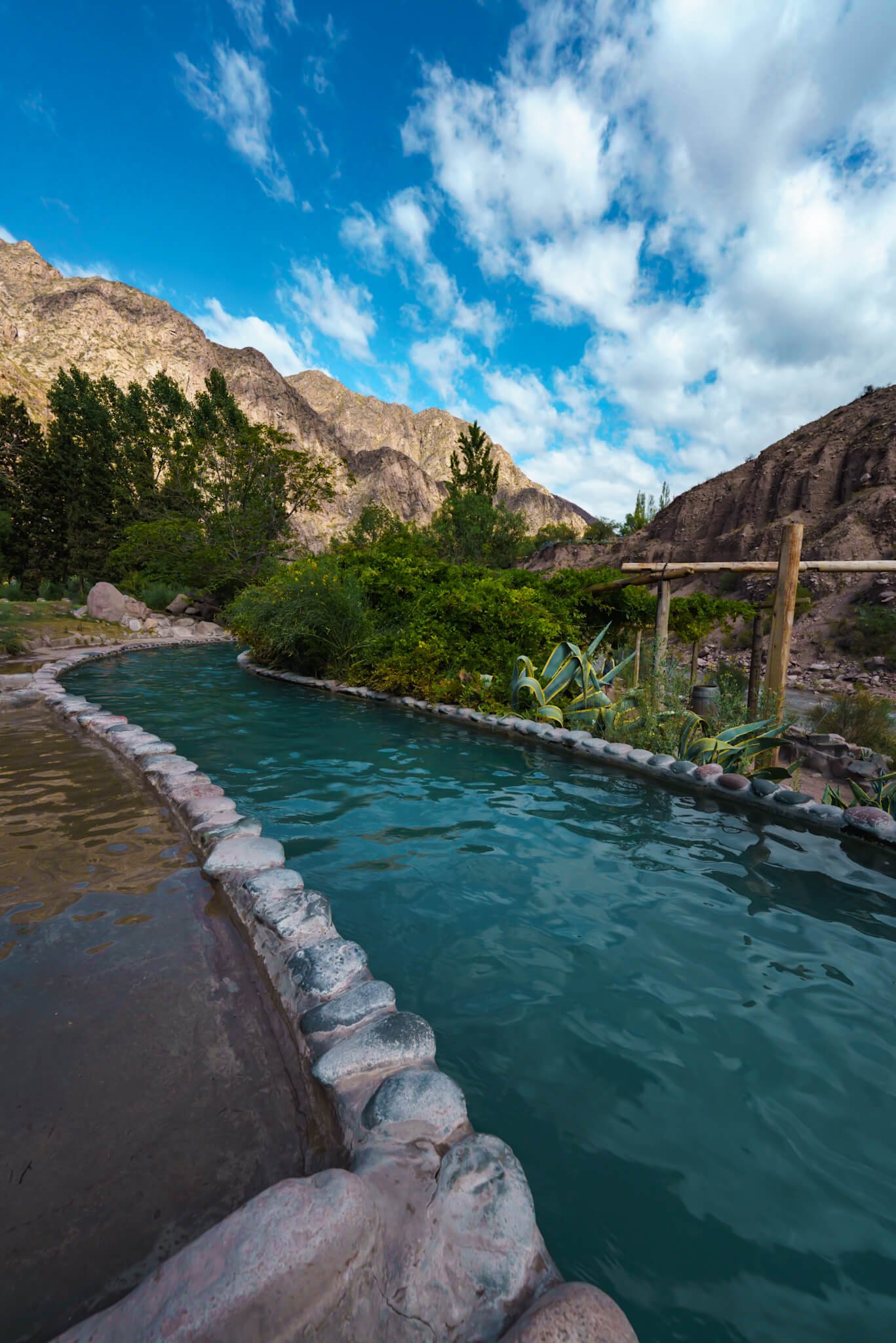 lazy river at Cacheuta Spa in Mendoza