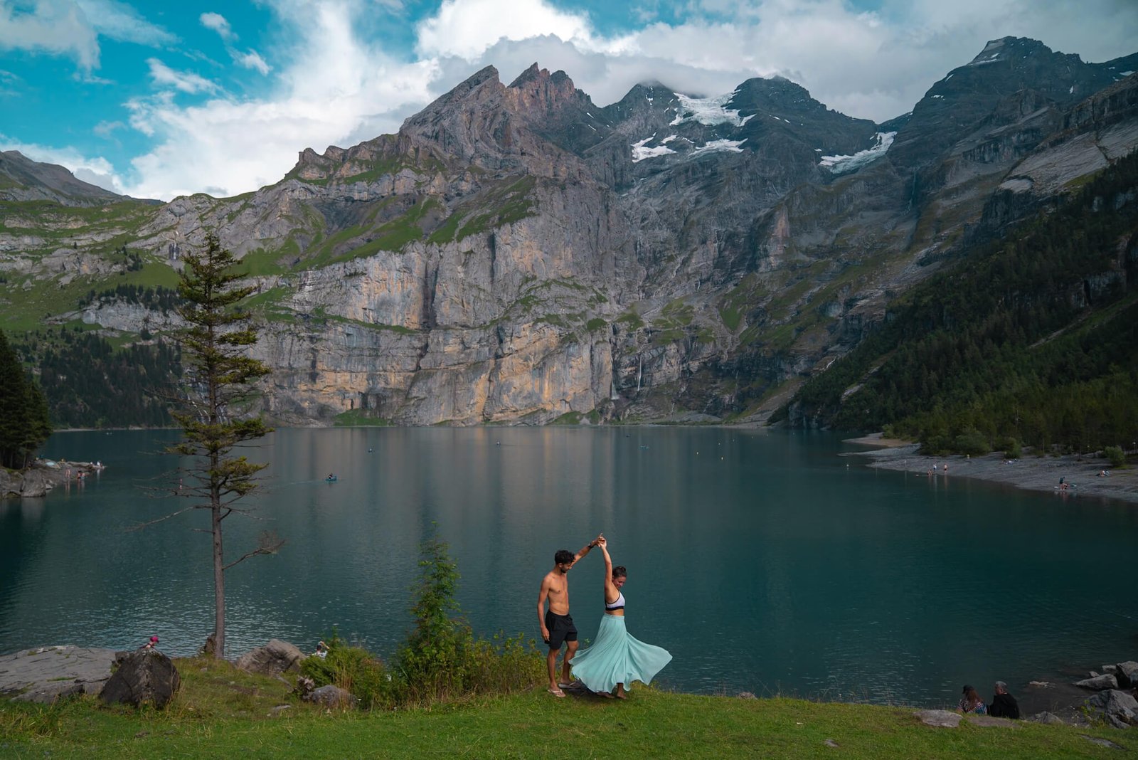 Oeschinen Lake in Switzerland