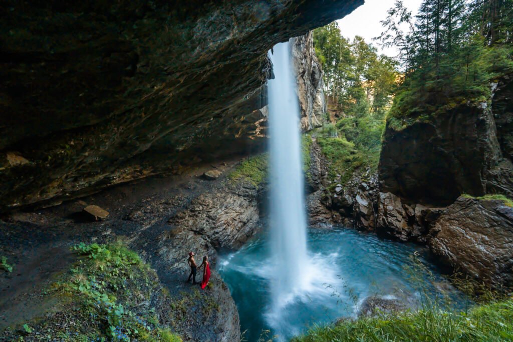 waterfall in Switzerland