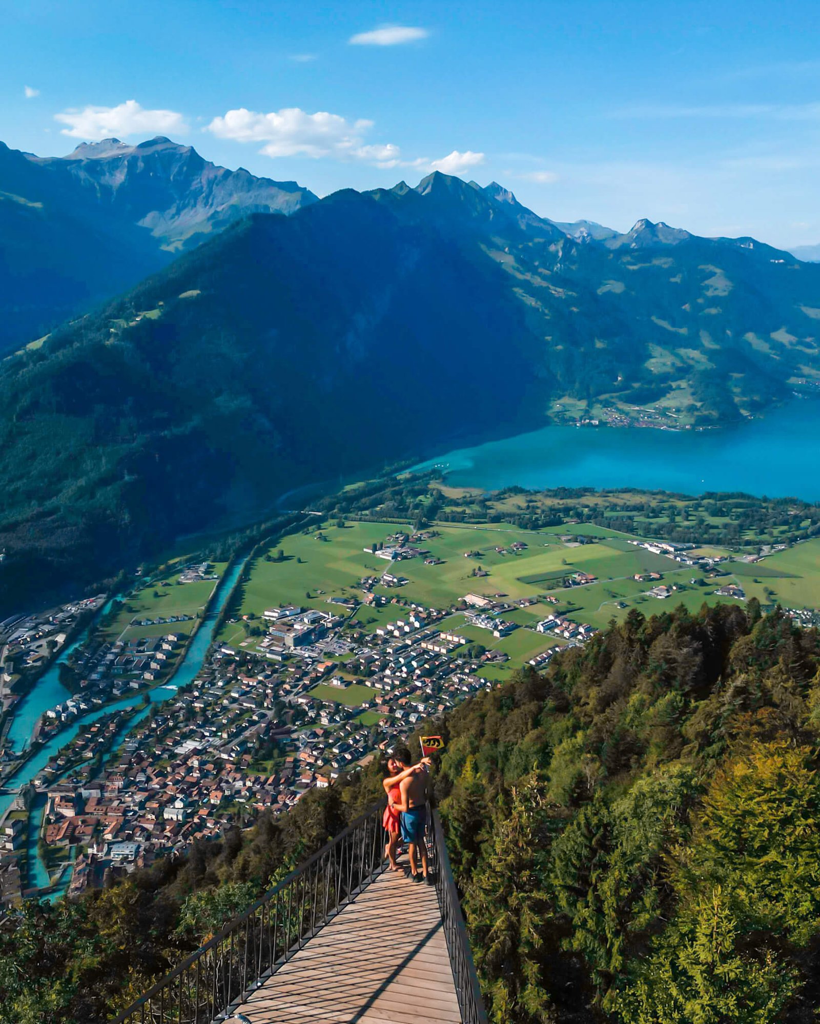 views of Interlaken, good places to go in Switzerland