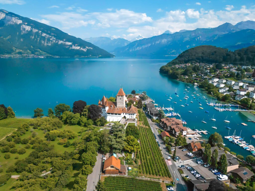 Spiez Castle on Lake Thun, good places to go in Switzerland