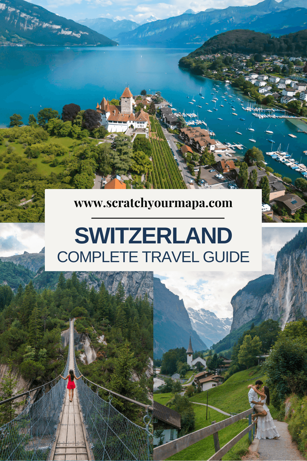 Switzerland travel guide pin