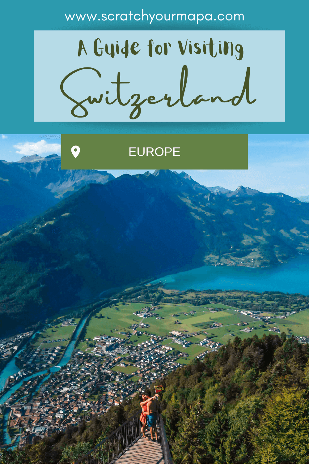 Switzerland travel guide pin