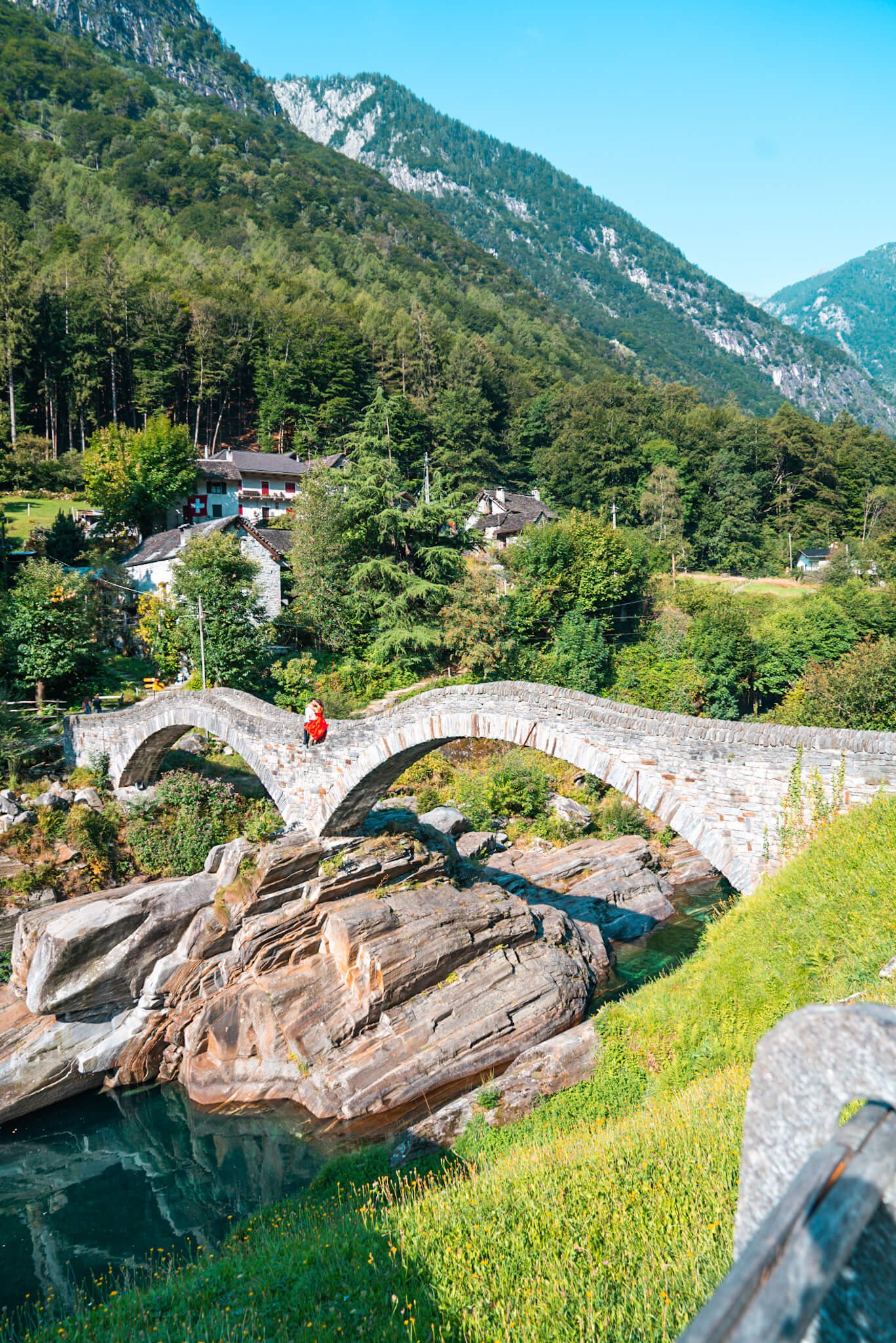 bridge in Ticino, good places to go in Switzerland