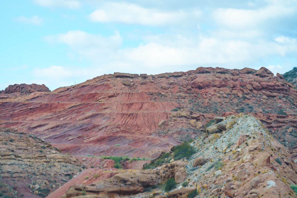 colorful rocks near Mendoza in Argentina
