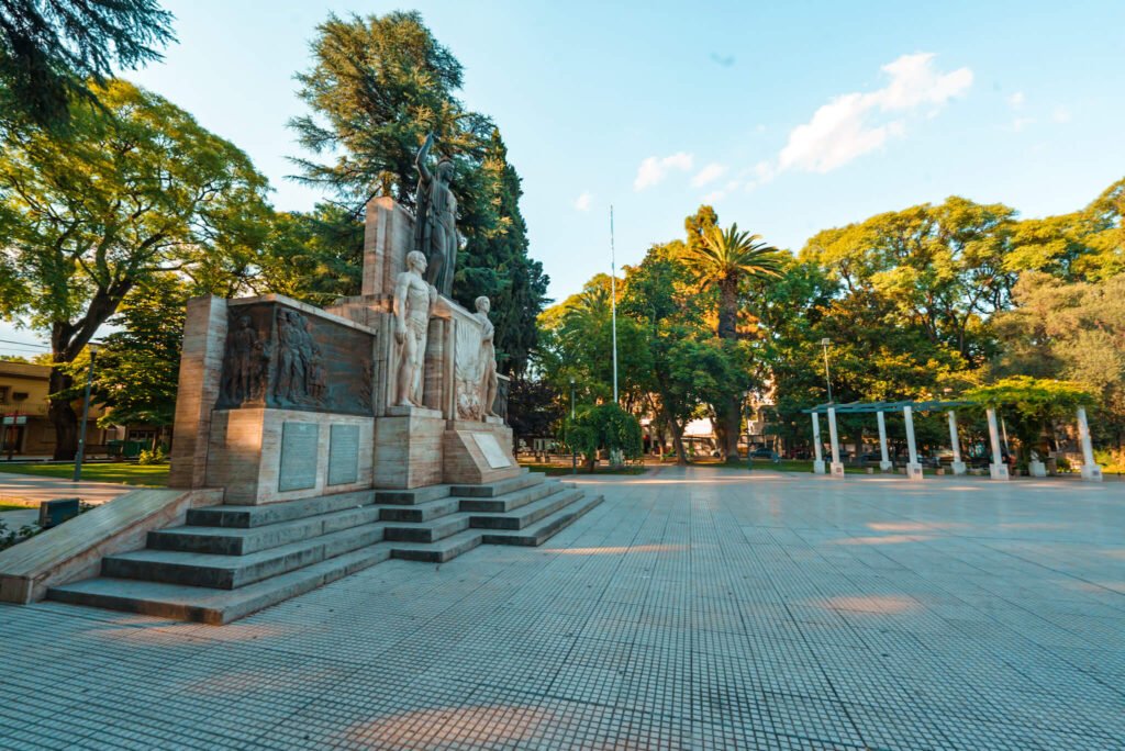 plaza in Mendoza, Argentina
