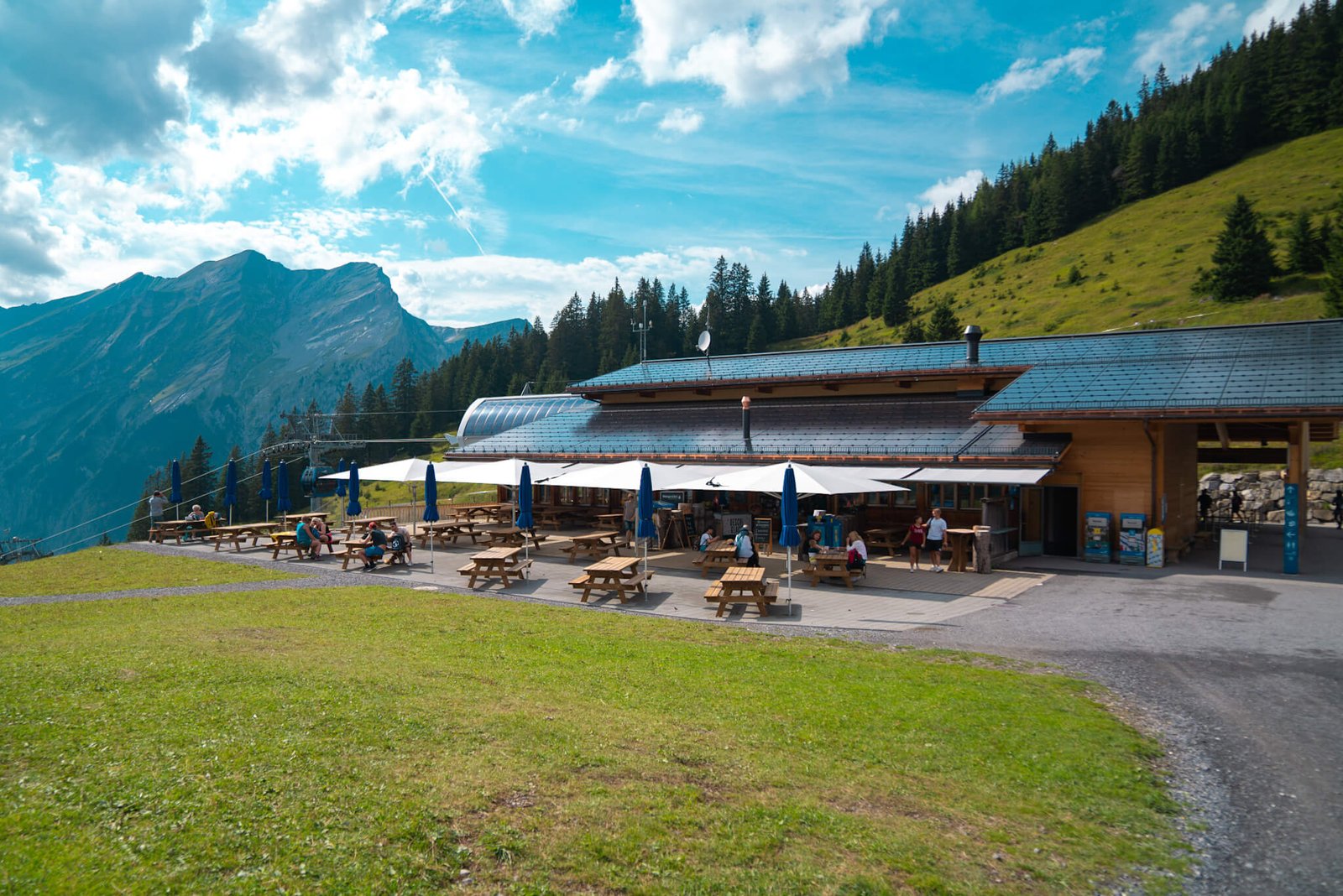 restaurant at Oeschinensee Switzerland
