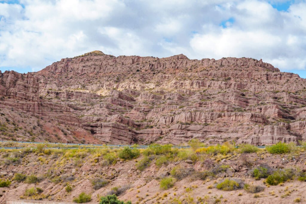 colorful rocks near Mendoza in Argentina