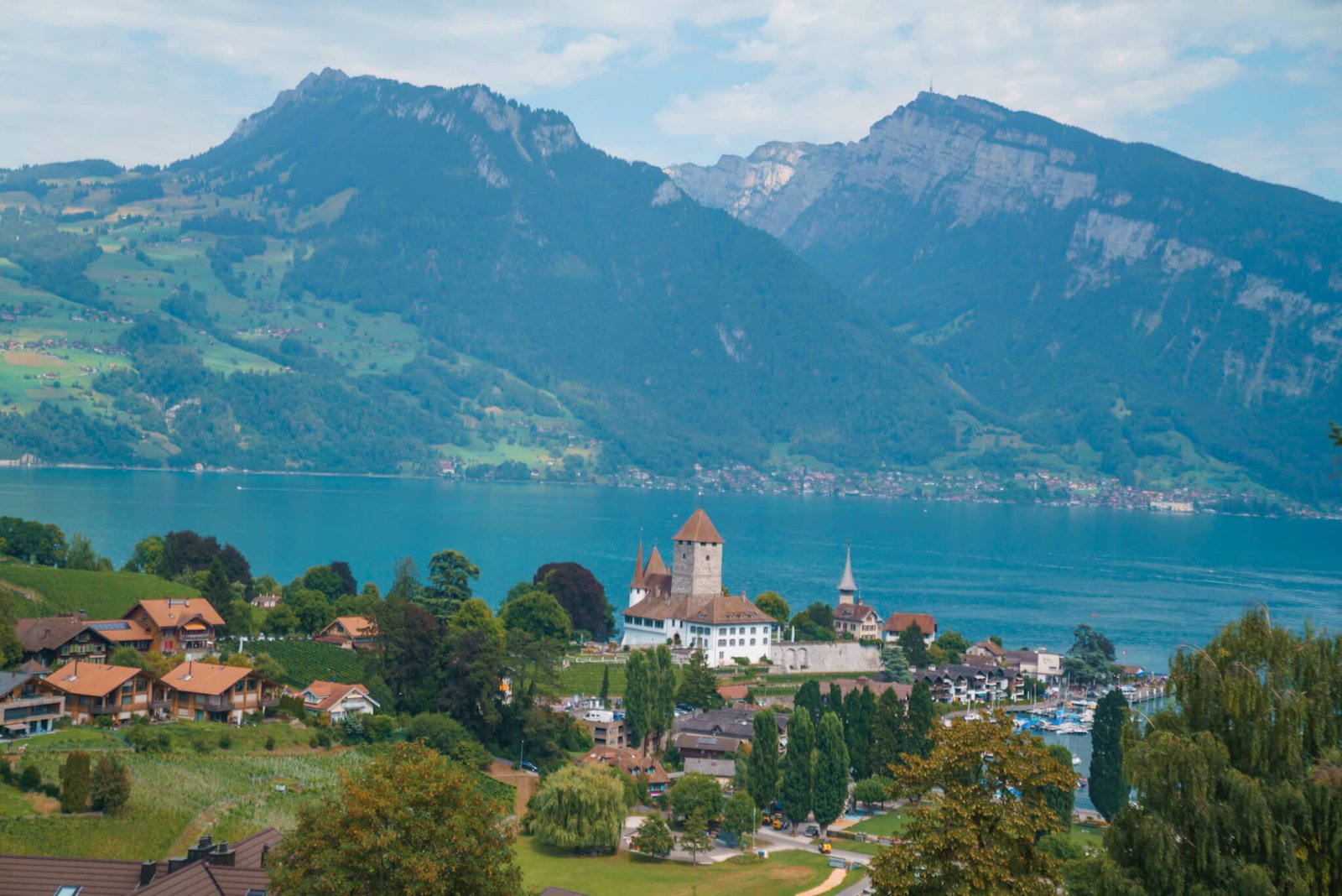 Spiez Castle on Lake Thun, good places to go in Switzerland