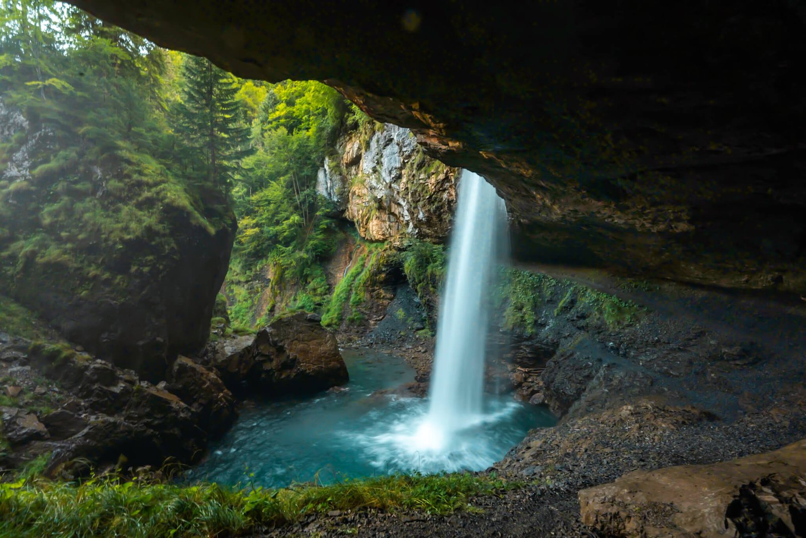 Bergli Stuber waterfall in Switzerland