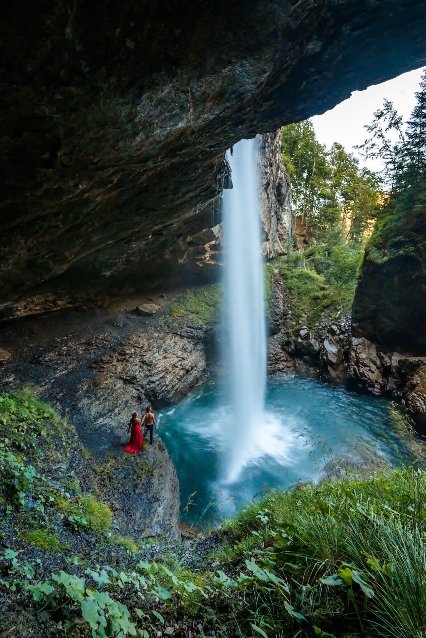 Bergli Stuber waterfall in Switzerland